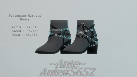 Pentagram Harness Boots