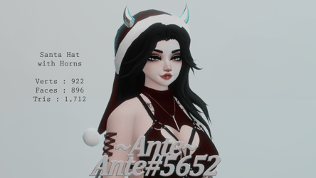 Santa Hat with Horns
