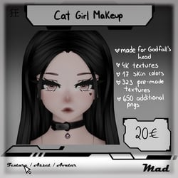 Cat Girl Makeup (for Godfall's Head)