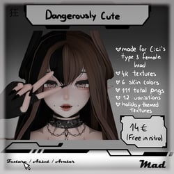 Dangerously Cute Texture for Cici's Female Head (FREE IN NITRO)