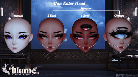 Man Eater Head  ( 4 Vers )