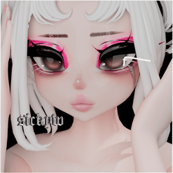 ✧*..´ egirl makeup texture for bunisu head v2 (4 tones)