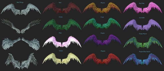 Bird Wings FBX Rigged ~Maya and Blender~