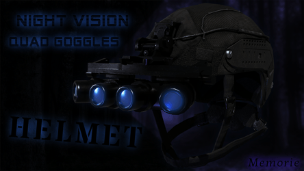 Night Vision Quad Goggles Helmet