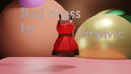 Red dress by Ezrynvrc