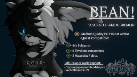 B E A N: VRChat Avatar (V1.1 Update!)