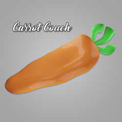 Carrot Couch / Bean Bag
