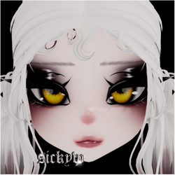 ✧*..´ goth! texture for bunisu head v2 (4 tones)
