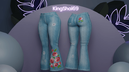 Flared jeans