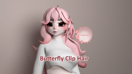 Butterfly Clip Hair (Free for Server Boost)