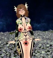 Flora (Zinpia Base Body)- Tattoo Textures for Vrchat