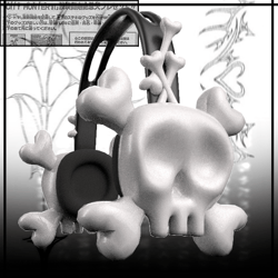  Headphones drain skull