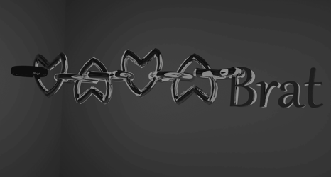 Brat Keychain