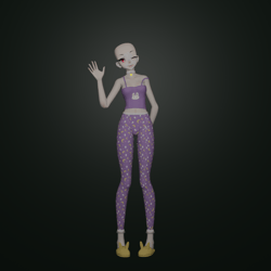 Bunny Pj Set For VRChat/MMD Models