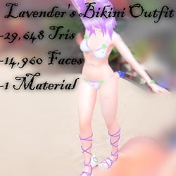 Lavender's Bikini Outfit