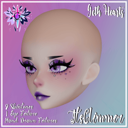 Goth Heart Torment Head Texture