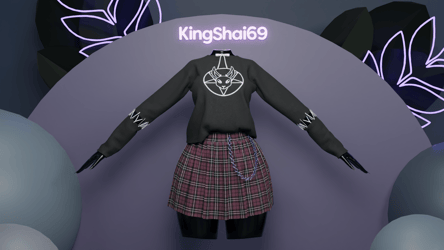 Pastel goth grunge outfit