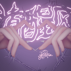 ⁺♡˚·﹙ heart hands. ﹚ custom hand gesture for vrchat (free)