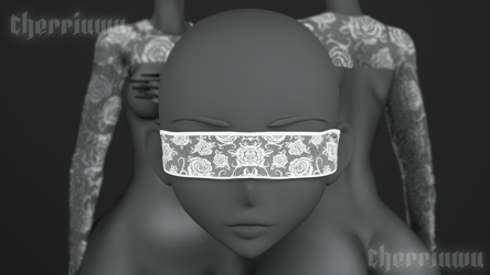 lace top and blindfold set