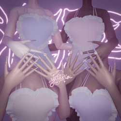 ⁺♡˚·﹙ summer sweetheart. ﹚ bodysuit & nails set