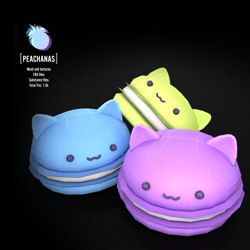 [FWN] Kawaii Kitty Macaron Plushie
