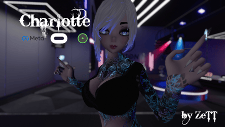 Charlotte [PC and Quest] Green Good optimized [Rave Dance Party] 3.0 Avatar PhysBones