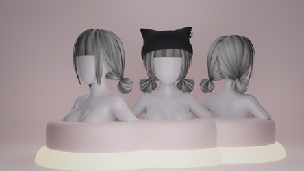 grunge low buns