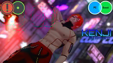Kenji - Cybernetic Samurai (VCC/SPS/Quest/Green Ver.) Unity 2022