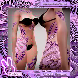 Snakey Tattoo texture - Pandabear/zinfit 