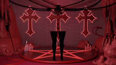 Lace top body-strings