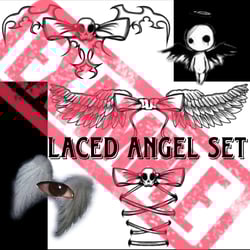 LacedAngelSetHANDDRAWN(BONUS TATTOO)(5$ OFF IN SERVER)