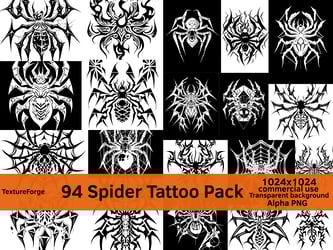 Spider Tattoo Pack