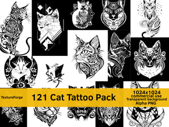 Cat Tattoo Pack