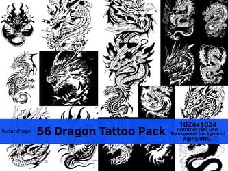 Chinese Dragon Tattoo Pack