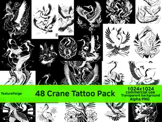 Crane Tattoo Pack