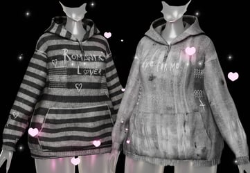 ✩GHOST HOODIE - C&P - ZINPIA BASE - Vrchat assets✩