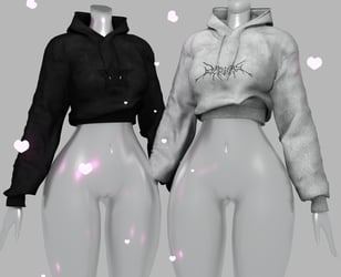 Shawty hoodie / ZINPIA FIT BASE / Vrchat Asset