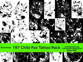 Chibi Fox Tattoo Pack