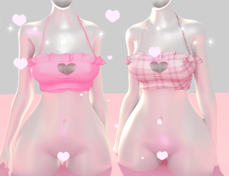 Heart top /Panda base C&P/ ASSET FOR VRC