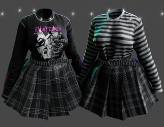 SOFTLY GIRL OUTFIT - C&P - PANDA' BODY