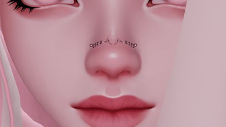 Free Heart Nose Chain