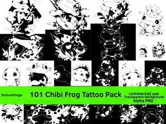 Chibi Frog Tattoo Pack