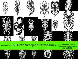 Goth Scorpion Tattoo Pack