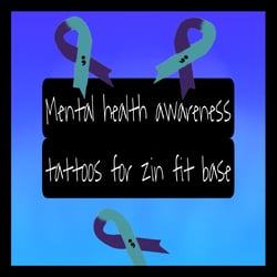 (Free) Mental health awareness tattoo texture