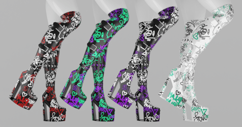 Graffiti Boots (Zinfit)