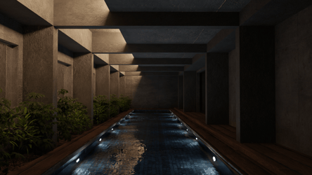 Underground Pool - Avatar Showcase Scene