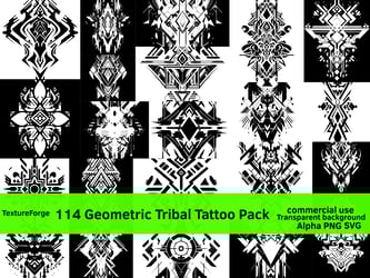 Geometric Tribal Tattoo Pack