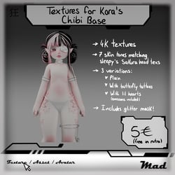 Textures for Kora's Stylized Chibi Base (Free in Nitro)