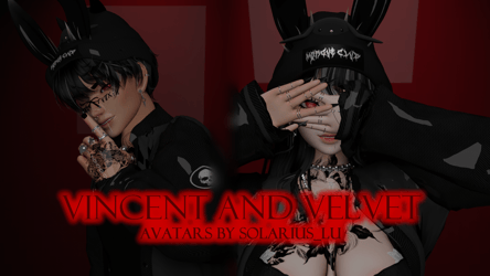 🌹 Velvet and Vincent 🌹  VRChat 3.0 Avatar (PC/Quest and DPS)