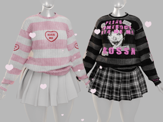 ✩Cute set - C&P - Zinpia fit  - Vrchat assets✩